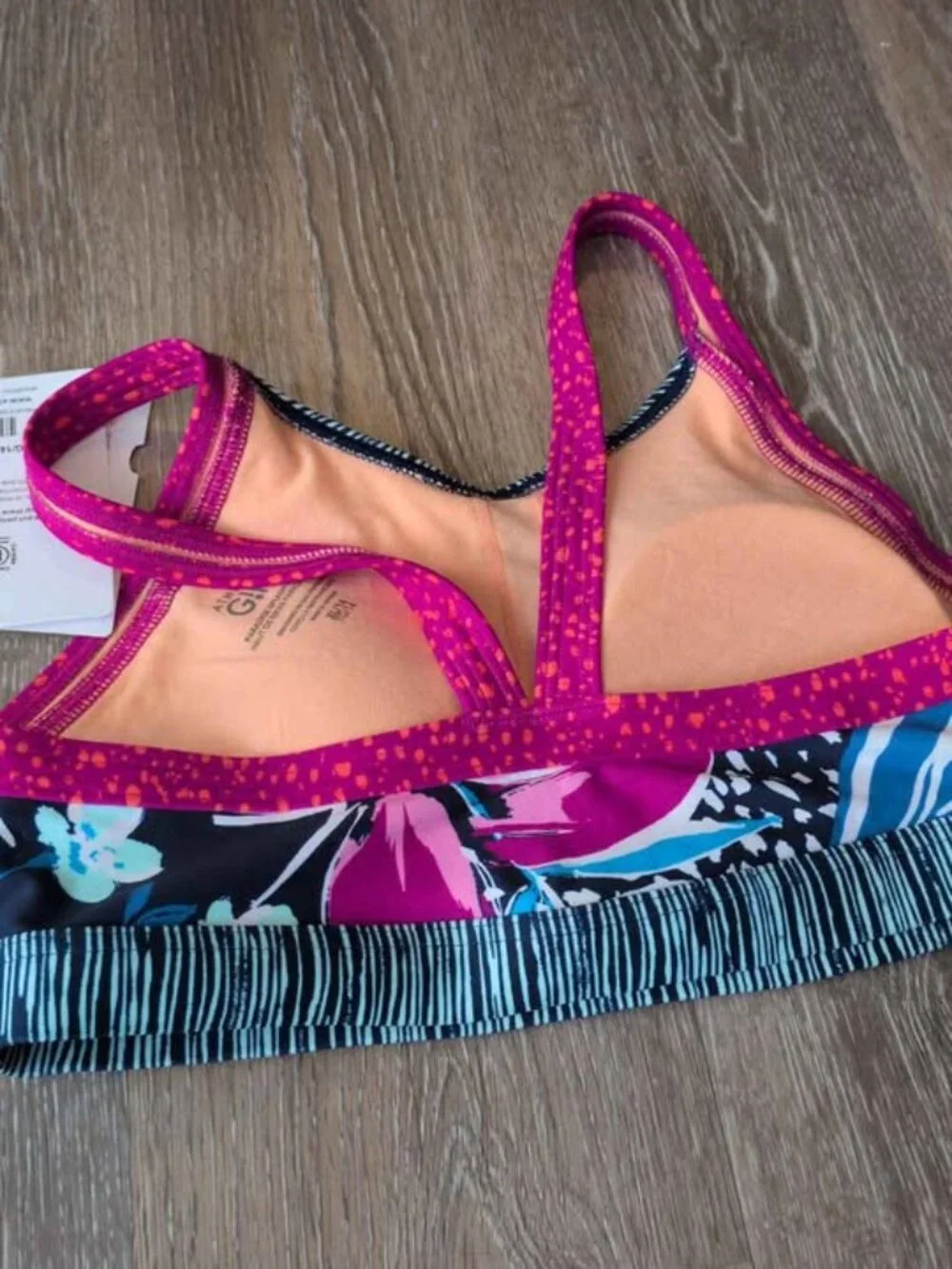 Athleta Girl Paradise Splash Bikini Top XL/14 new